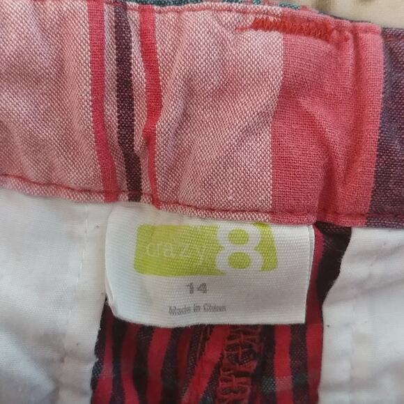 Crazy 8 Plaid Shorts Size 14 - Picture 3 of 6